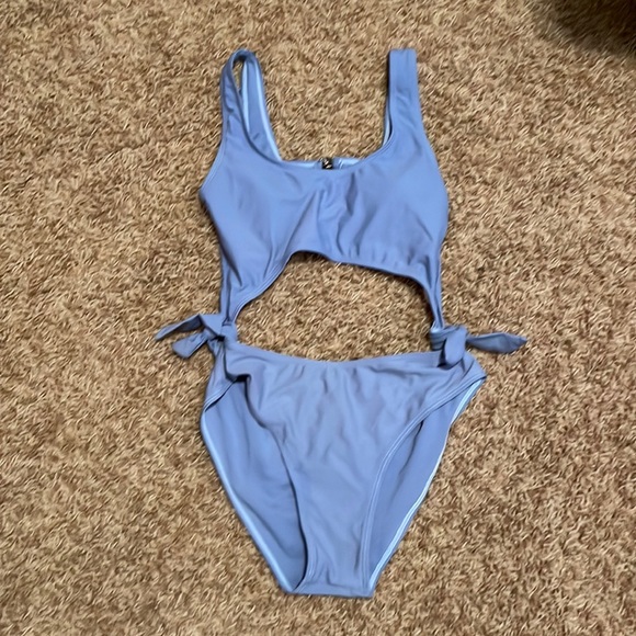 Light blue gently used one piece - Picture 1 of 2